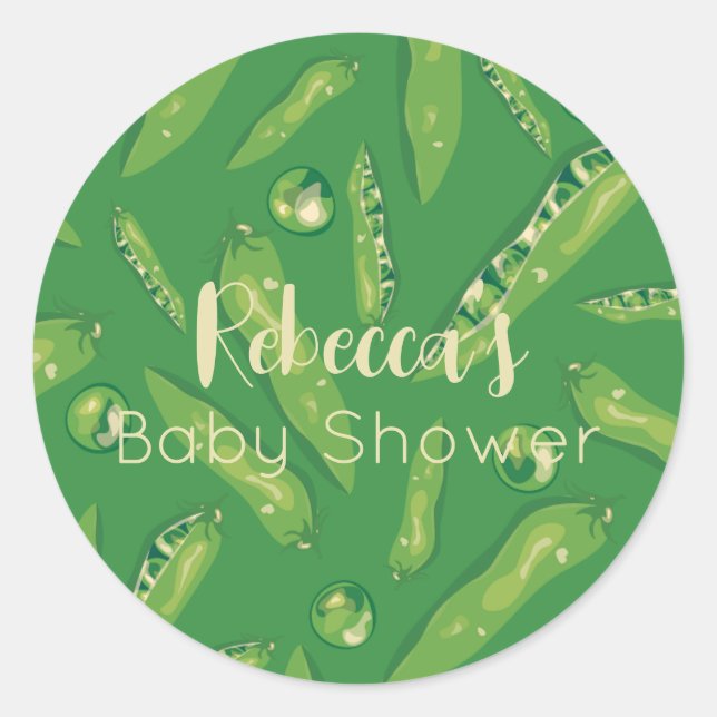 Sweet pea baby shower Sticker (Front)