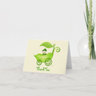 Sweet Pea Boy Thank You Notecard