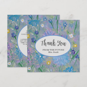 Sweet Pea Bridal Shower Thank You Card