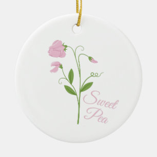Sweet Pea Ceramic Tree Decoration