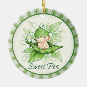 Sweet Pea Ceramic Tree Decoration
