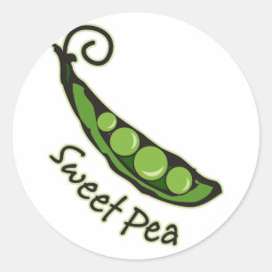 Sweet Pea Classic Round Sticker