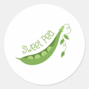 Sweet Pea Classic Round Sticker