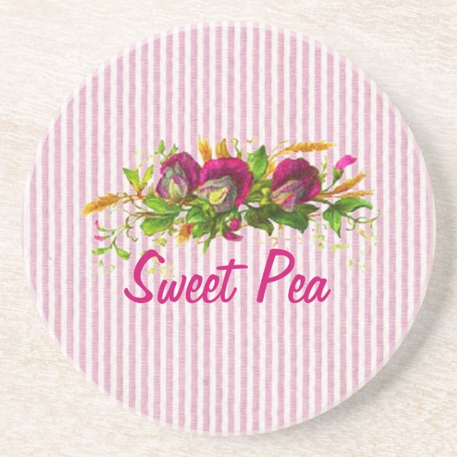 Sweet Pea Coaster (Front)