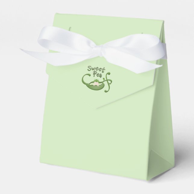 Sweet Pea Favour Boxes (Front Side)
