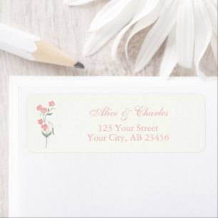 Sweet Pea Flower Pink and Cream Wedding