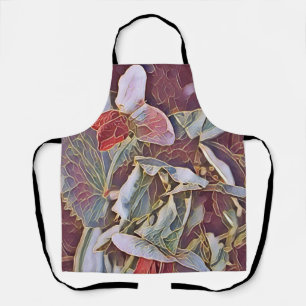 SWEET PEA FLOWERS   APRON