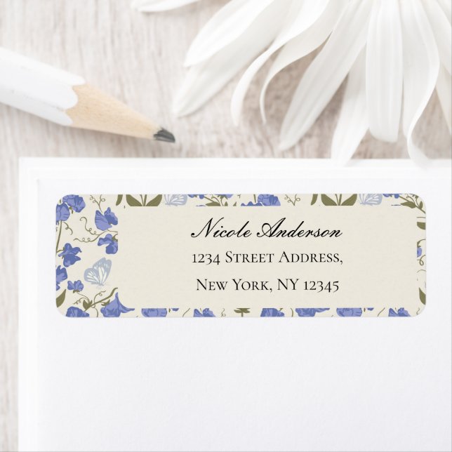 Sweet Pea Flowers Cream (Insitu)