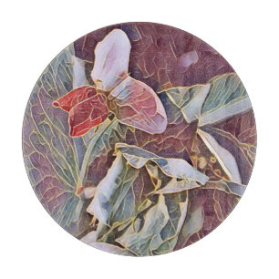 SWEET PEA FLOWERS   CUTTING BOARD