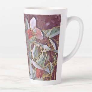 SWEET PEA FLOWERS   LATTE MUG