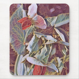 SWEET PEA FLOWERS MOUSE MAT