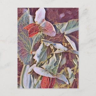 SWEET PEA FLOWERS    POSTCARD