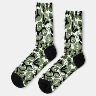 Sweet Pea (Olive) Fine Art Socks