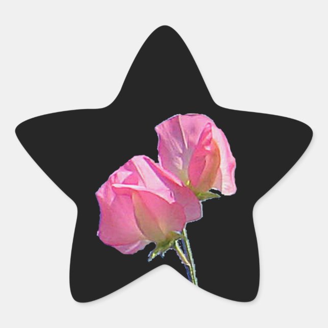 Sweet Pea Star Sticker (Front)