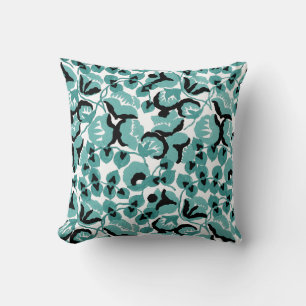 Sweet Pea (Teal) Fine Art Cushion