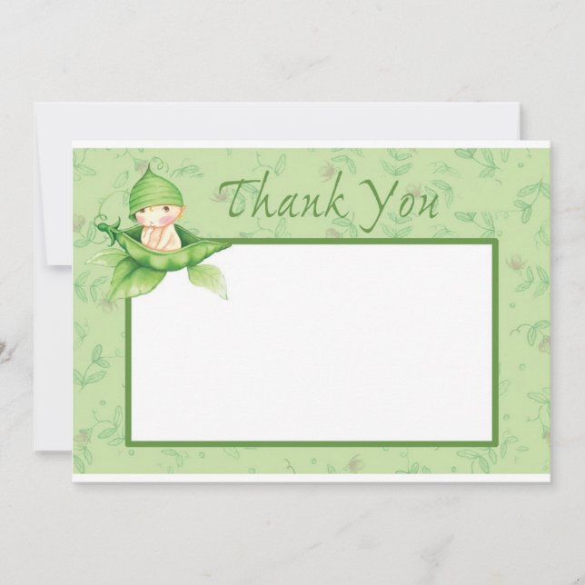 Sweet Pea Thank You Card (Front)