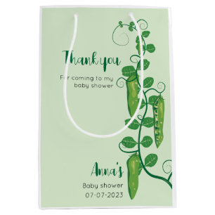 Sweet pea thank you medium gift bag