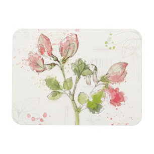 Sweet Pea watercolor Magnet