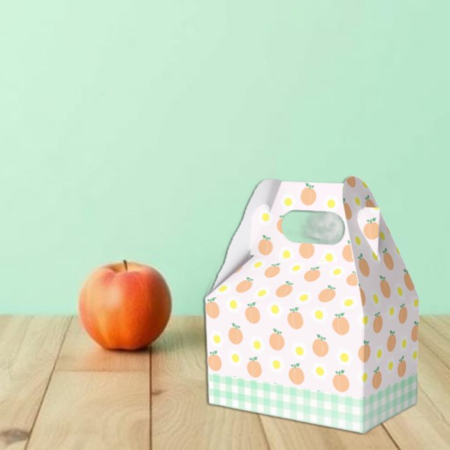 Sweet Peach 1st Birthday Favour Box (Creator Uploaded)
