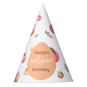 Sweet Peach 1st Birthday Party Hat