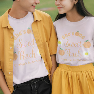 Sweet Peach 1st Birthday T-Shirt
