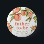 Sweet Peach Baby Shower Father-to-be Button<br><div class="desc">Place this button on your Father-to-be! This design features a painted bunch of sweet peaches hanging from a branch. See the entire collection for more matching items!</div>