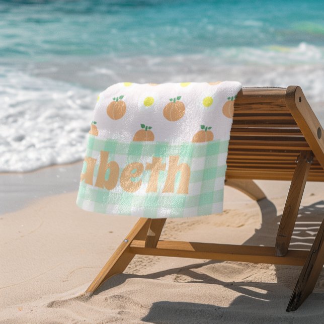 Sweet Peach Beach Towel (Creator Uploaded)