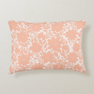 Sweet Peach Blossom Flowers Decorative Cushion