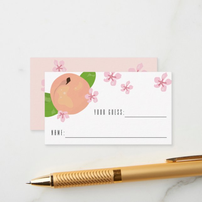 Sweet peach guess how many game cards (Front/Back In Situ)