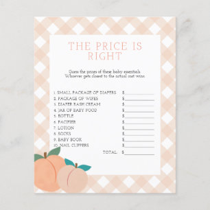 Sweet Peach   Guess the Price Shower Game