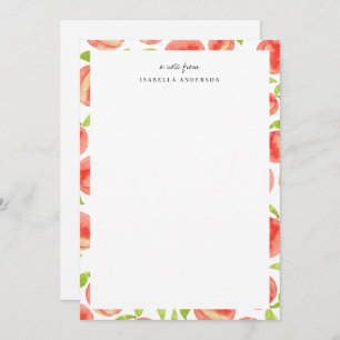 Sweet Peach Pattern Personalised Card