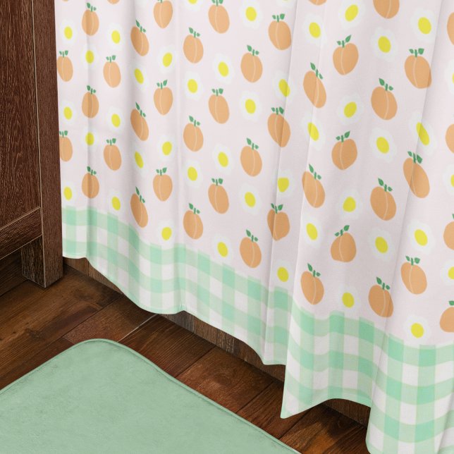 Sweet Peach Shower Curtain (Creator Uploaded)