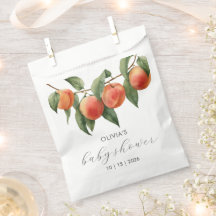 Sweet Peach Watercolor Baby Shower