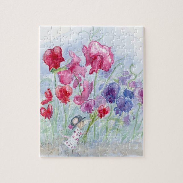 "Sweet Peas" 110-Piece Jigsaw Puzzle (Vertical)