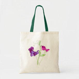 'Sweet Peas' Budget Tote Bag