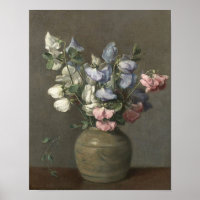 Sweet Peas by Margaretha Roosenboom Print