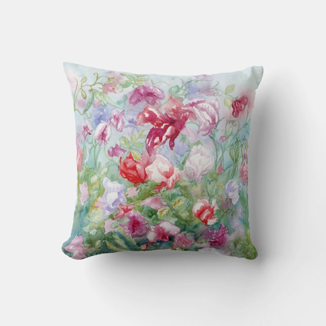 Sweet Peas III Cushion (Front)