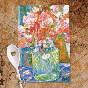 Sweet Peas Jar Theo van Rysselberghe Tea Towel