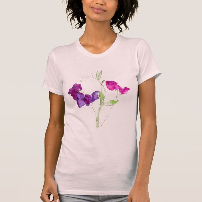 'Sweet Peas' Ladies Spaghetti Top (Front)
