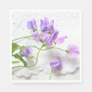 Sweet peas napkin