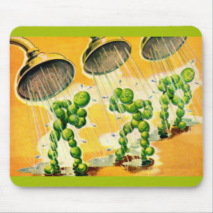 sweet peas taking showers mouse mat