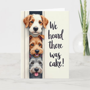 Sweet Peeking Pups Card
