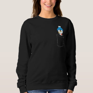 Sweet Penguin In Your Pocket Funny Penguin Sweatshirt