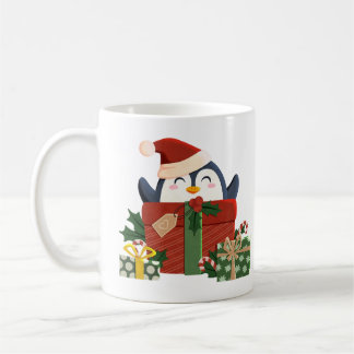 Sweet penguin wishes merry Christmas Coffee Mug