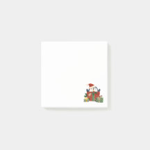 Sweet penguin wishes merry Christmas postcard