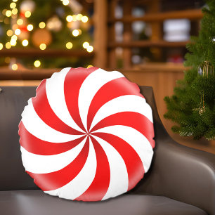 Sweet Peppermint Candy Pillow