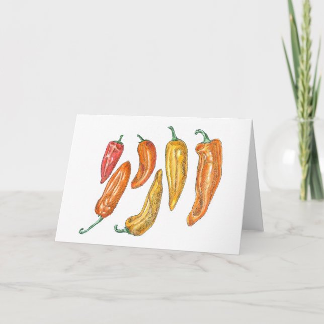 Sweet Peppers Card (Front)