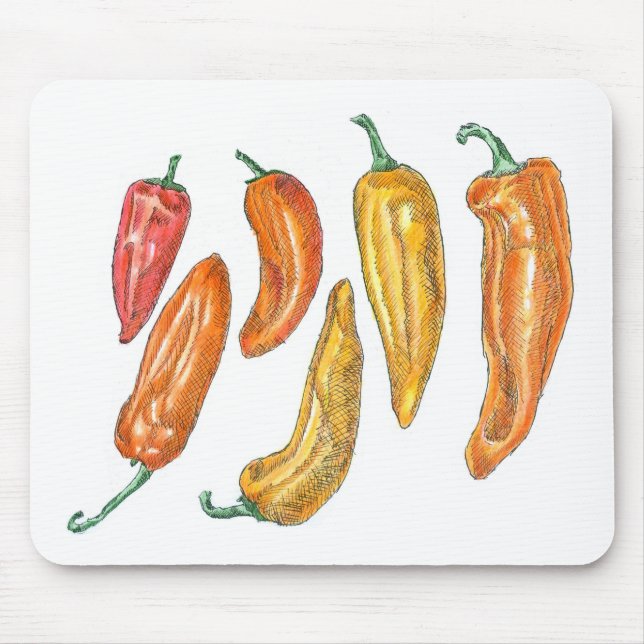 Sweet Peppers Mouse Mat (Front)