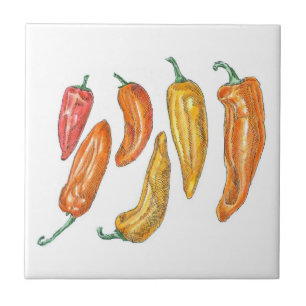 Sweet Peppers Tile