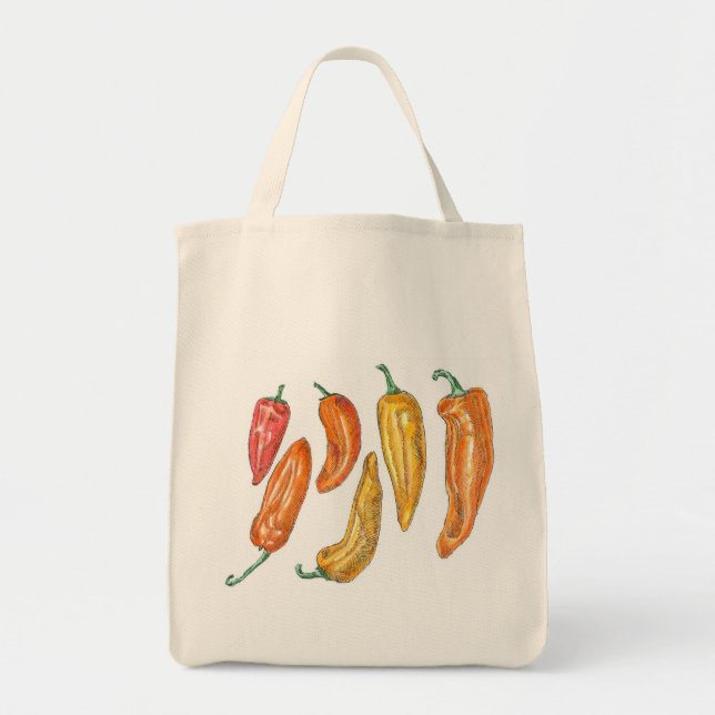Sweet Peppers Tote Bag (Front)